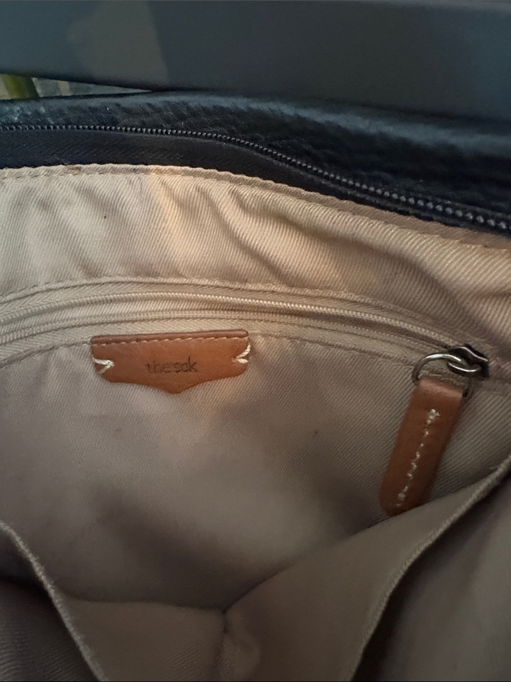 The Sak Classic Black Leather Shoulder - Picture 3 of 4